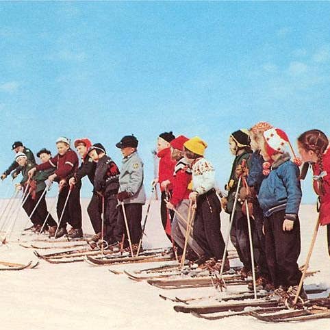 Kunstdruck NP-67 Skistunde für den Großhandel von Found Image Press