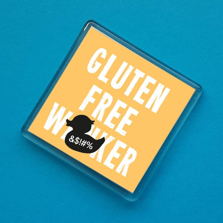 Magnete per frigorifero W*nker senza glutine per la vendita all'ingrosso da parte di Dukki Gifts