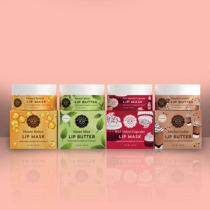 Overnight Lip Butter Mask Warm Treats 12 stk. assort. (3 af hver) for engroshandel hos Woolzies
