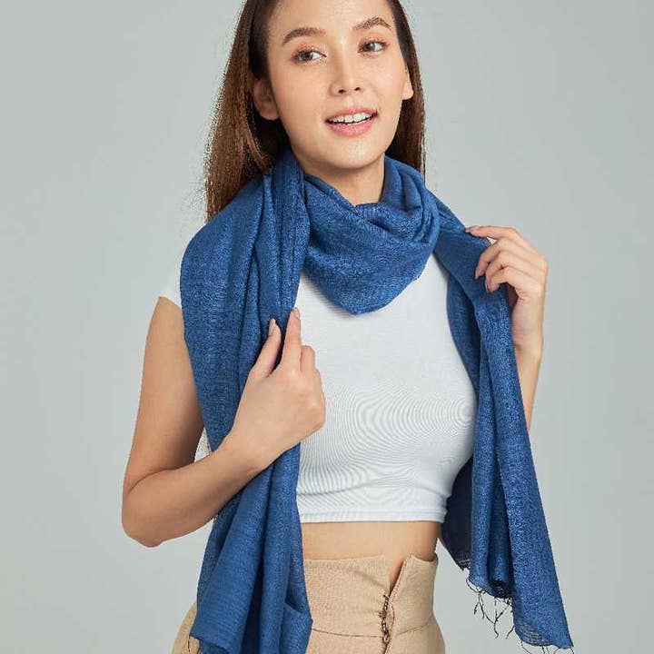 Marquet - Wholesale Scarf - Women's - Silk and Cotton Fair Trade Shawl - Summer, Spring, Fall