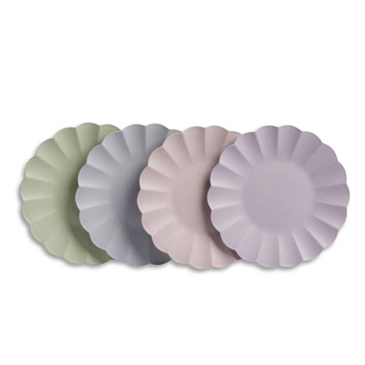 Core Home - Wholesale Dinner Plate - Set of 4 Scalloped Edge Plates - PSA/CCP/SSG/SPM