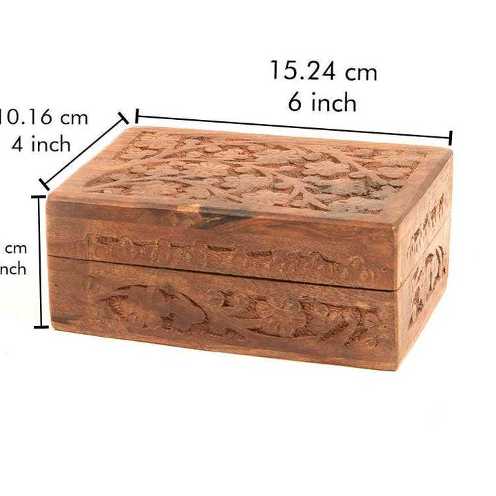 Wooden Storage Box (Flower) for wholesale by Vrinda