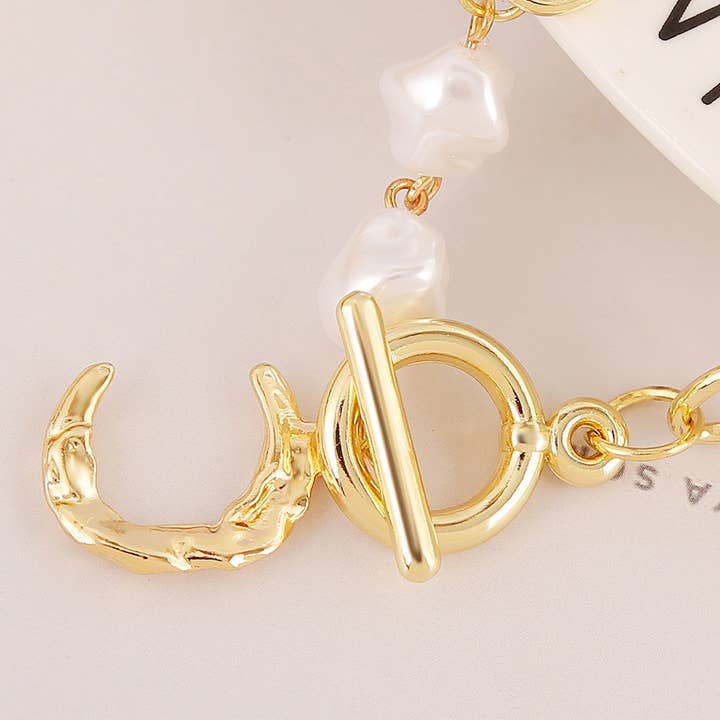 ACCITY - Wholesale Charm/Dangle Bracelet - PEARL CHARM BEADED BRACELET_CWAJE04543