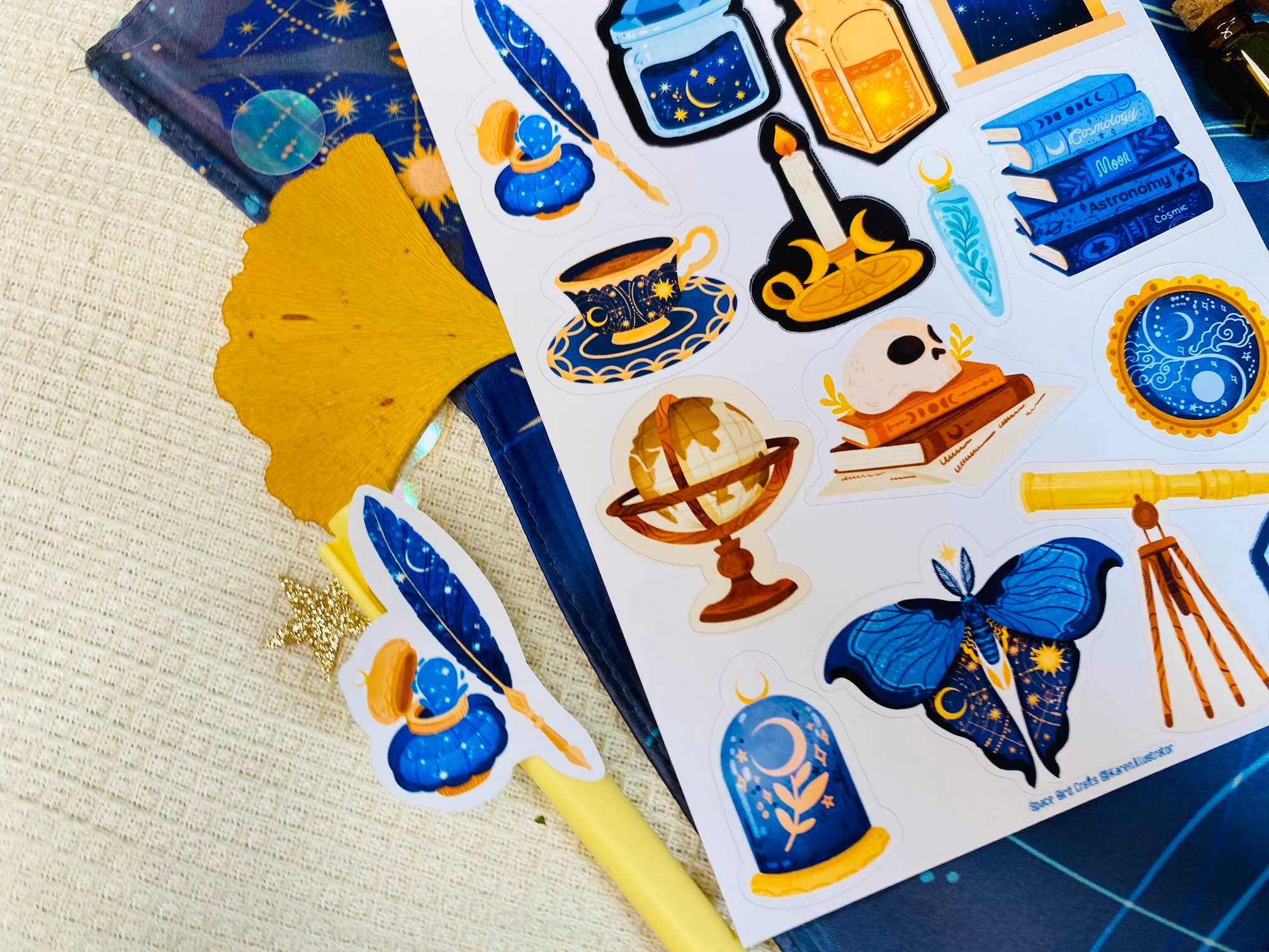 Split Moon Studios - Wholesale Sticker - Cosmology Sticker Sheet - Sticker Sheet - Bullet Journal3