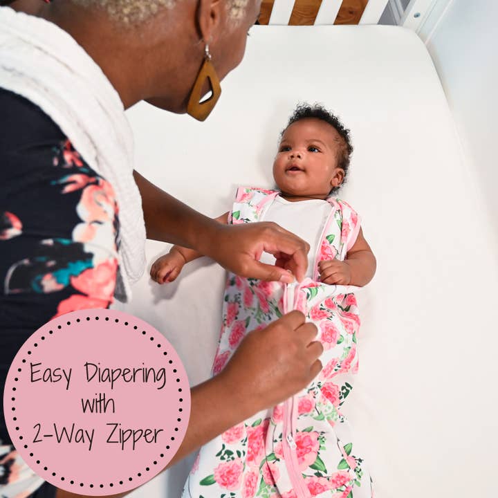 LollyBanks - Vendita all'ingrosso Sacco nanna - Neonati - Sacco nanna per neonati Live Life in Full Bloom, 100% cotone biologico4