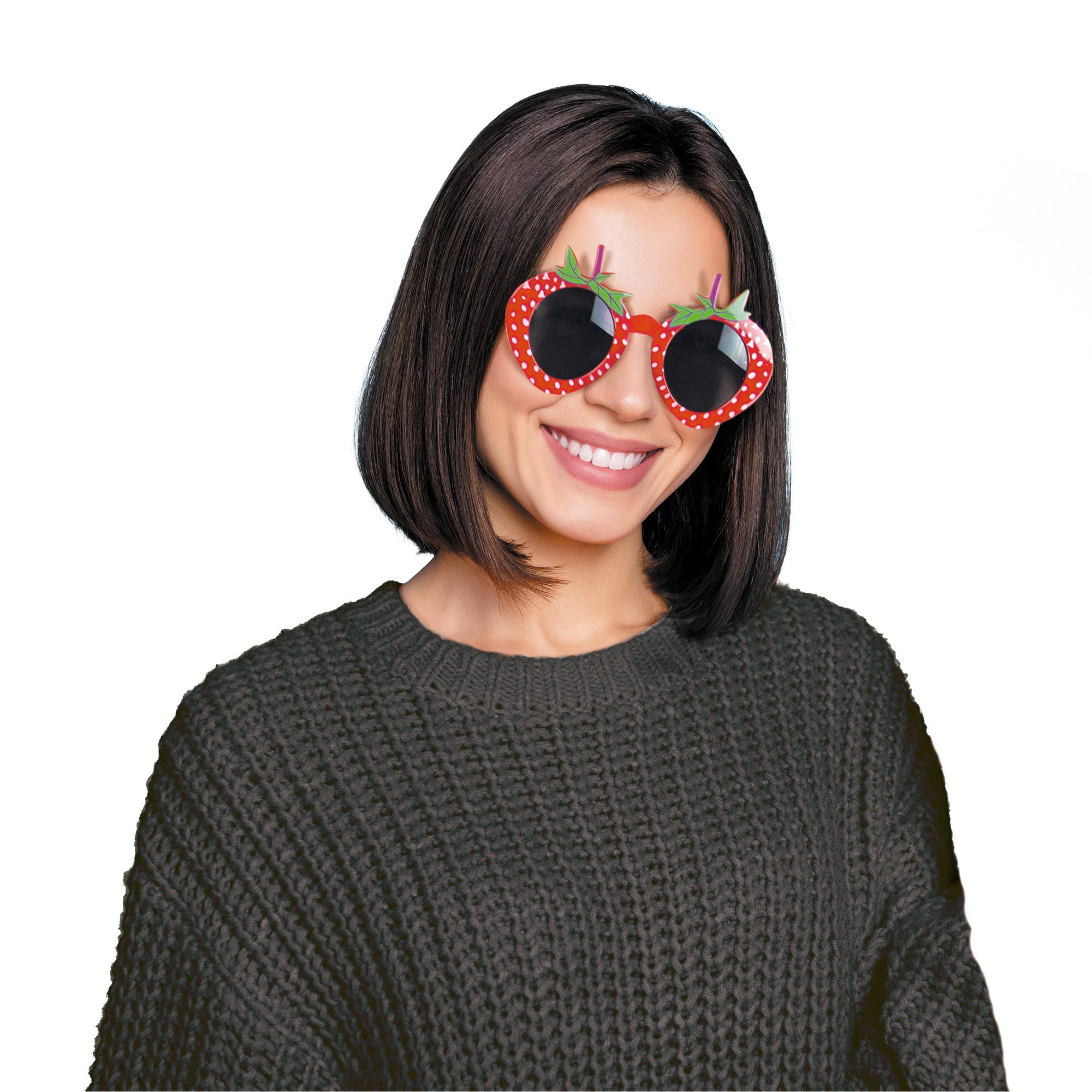 Party Pro – Engroshandel Kostume - Voksen – Solbriller formet som jordbær