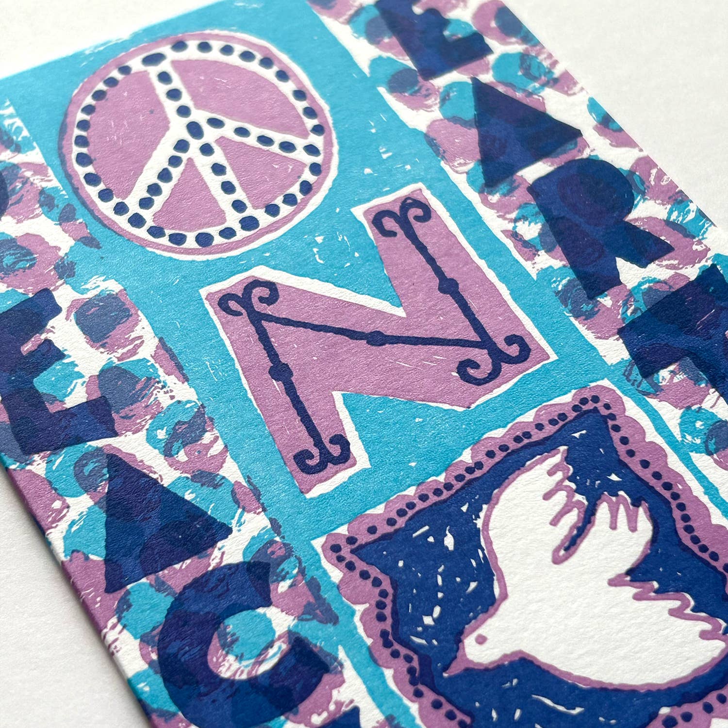 Hammerpress – wholesale Season’s Greetings card – Peace on Earth Dots Boxed Set 1