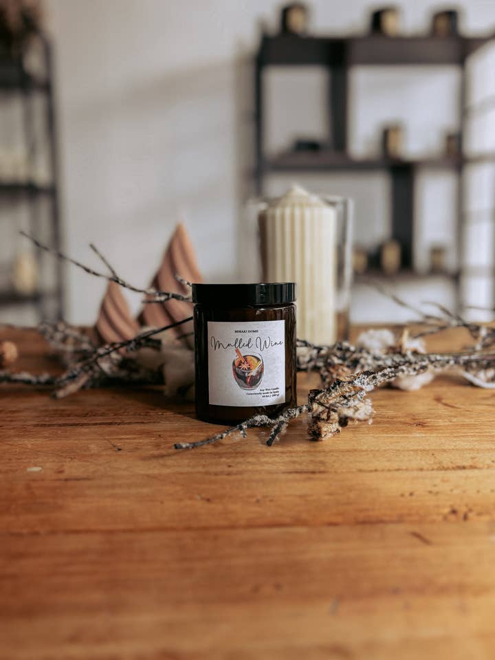 Mulled Wine / Soy Wax Candle for wholesale by Miraki Home