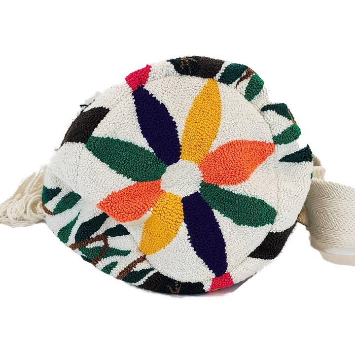 Wuitusu - Wholesale Crossbody Bag - Women's - Lilianna Large Handmade Punch-needle Wayuu Mochila Bag3