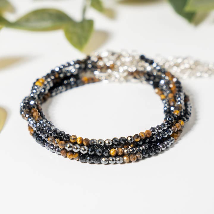 Kristallen Enkelband | Driedubbele Bescherming | Energie Helend Accessoire voor wholesale door AK Healing Crystals