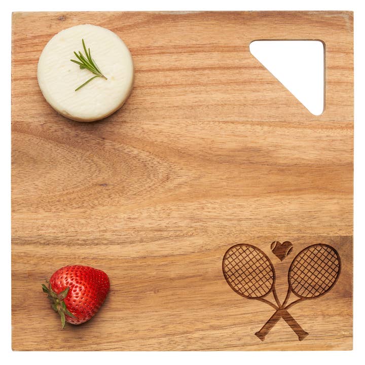 Acacia Modern Geo Square | Tennis Rackets | 12 x 12" for wholesale by Sophistiplate