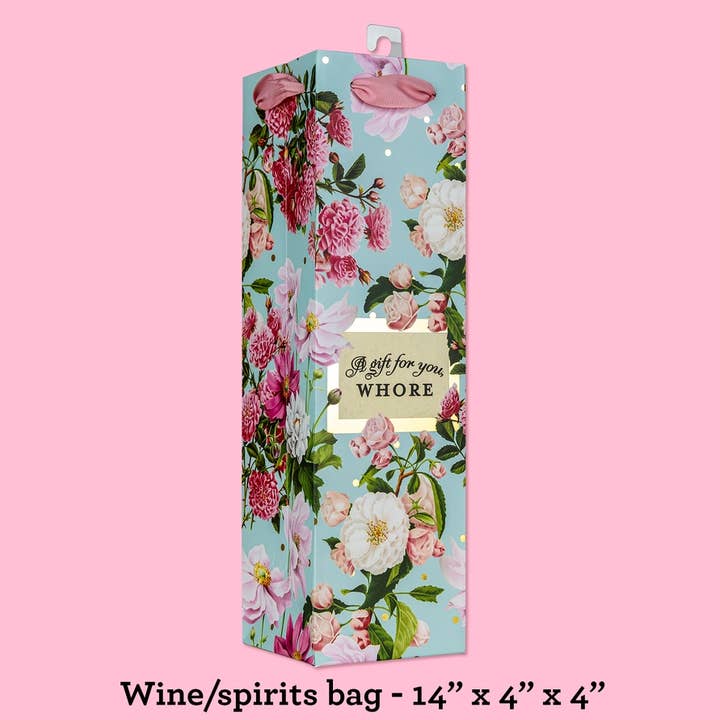 Bad Grandma Designs - Wholesale Wine Gift Bag - A Gift For You Whore deluxe wine bag