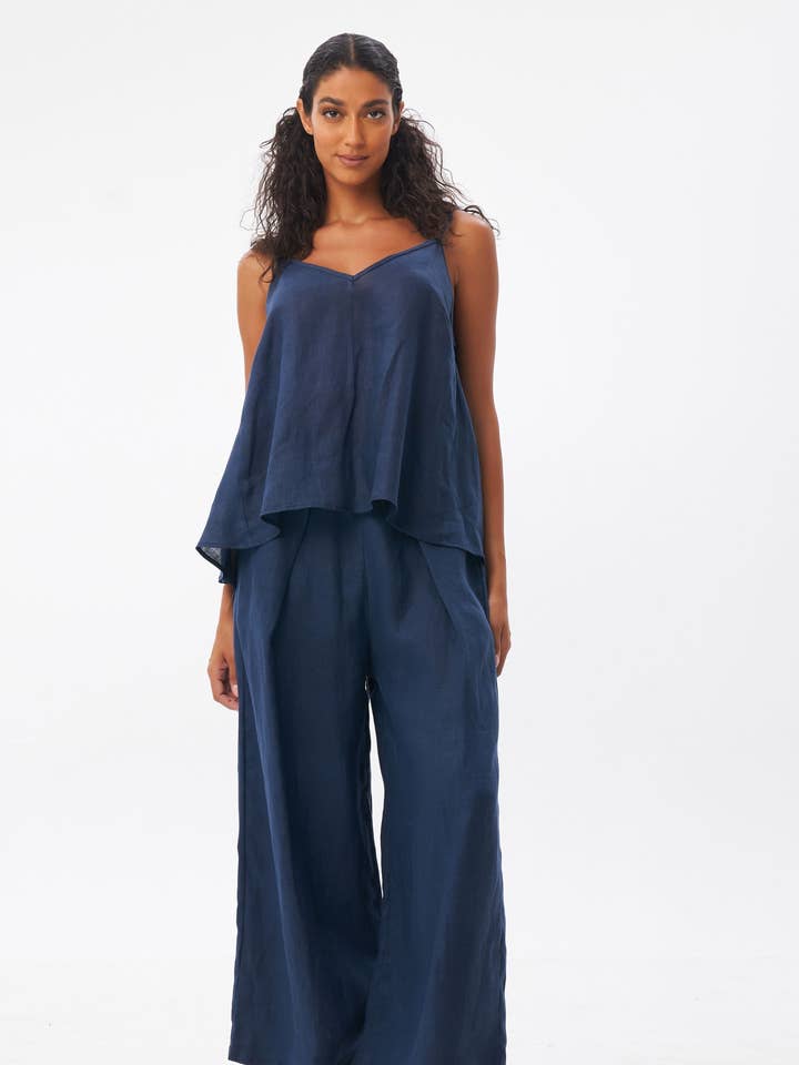 Butterfly Cami Top // Kerstin Pants - Solid Navy for wholesale on Faire0