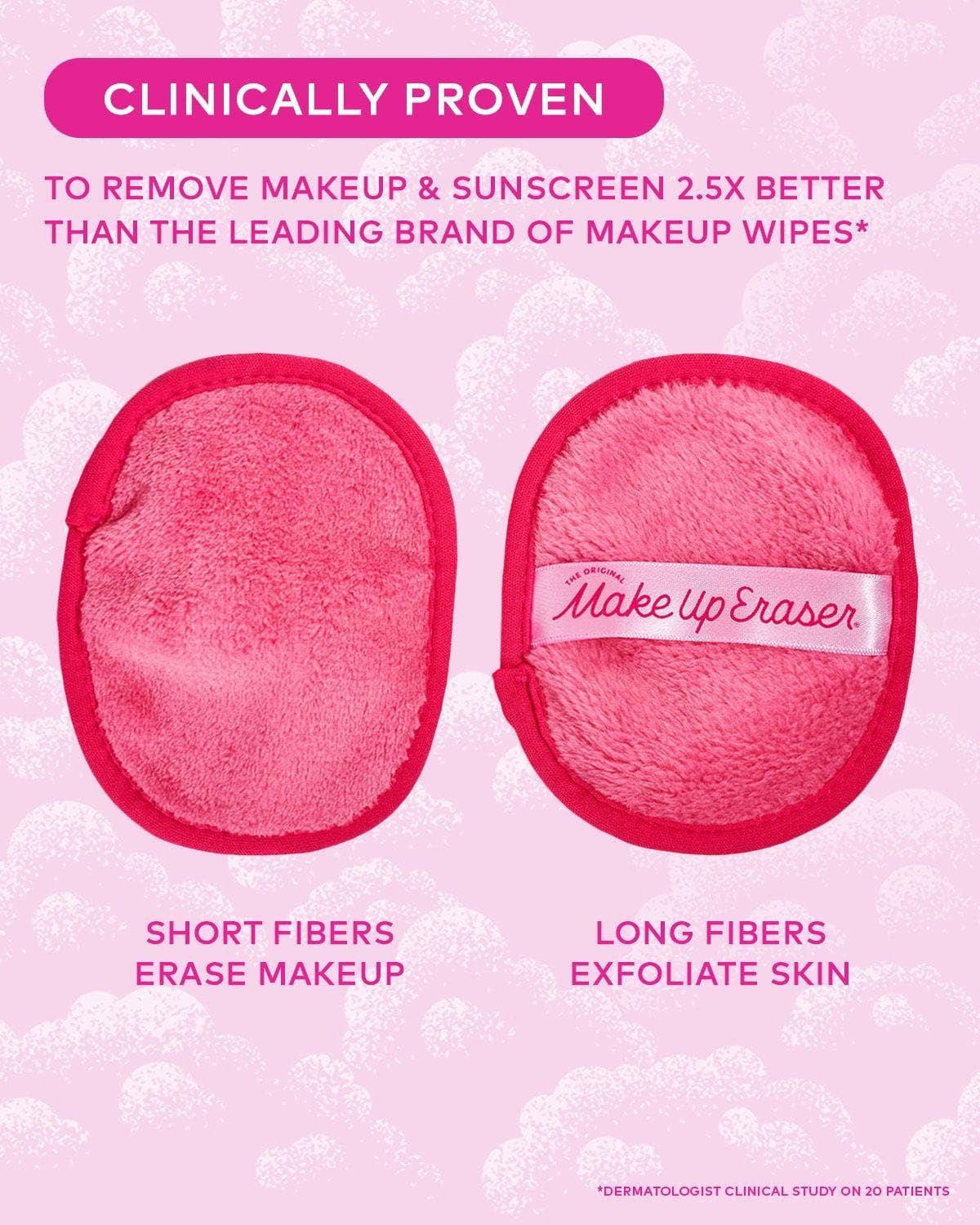 The Original MakeUp Eraser - Vendita all'ingrosso Struccanti - Set 7 Giorni Rosa | Eco-Friendly MakeUp Eraser9
