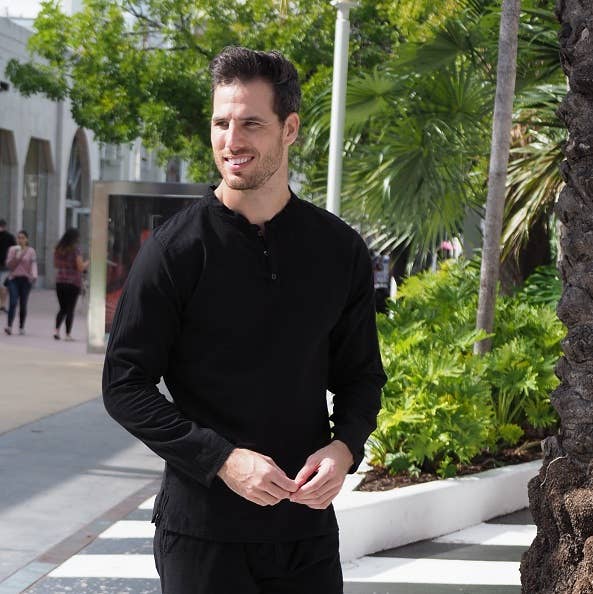 Cotton Natural - Wholesale T-Shirt - Men's - Wave Black Line Shirt0