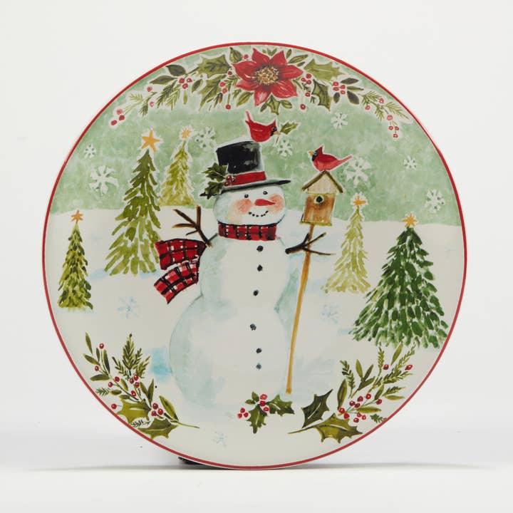 Certified International - Wholesale Dinner Plate - Joy of Christmas Dessert Plate 9in asst