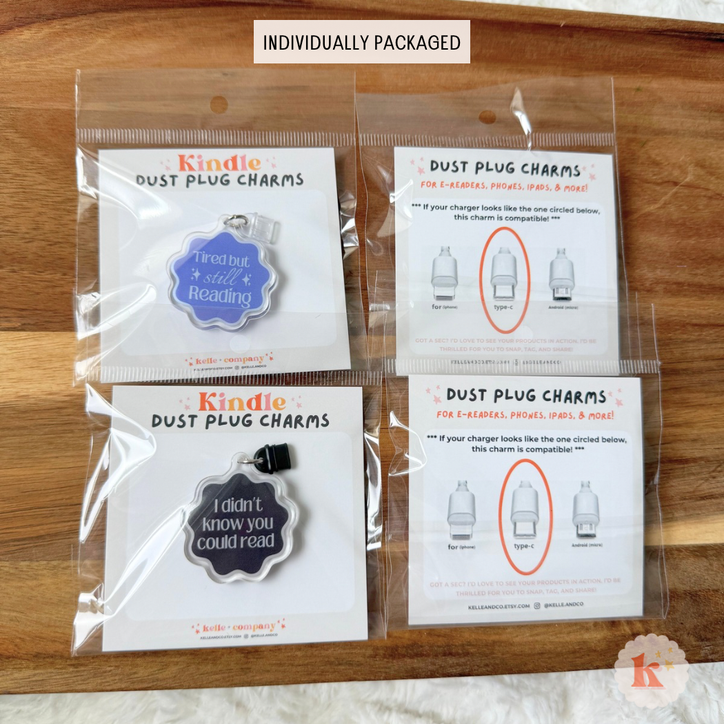 Kelle & Co. - Wholesale Bookmark - Kindle charm, kindle case accessories, bookish merch, gifts4