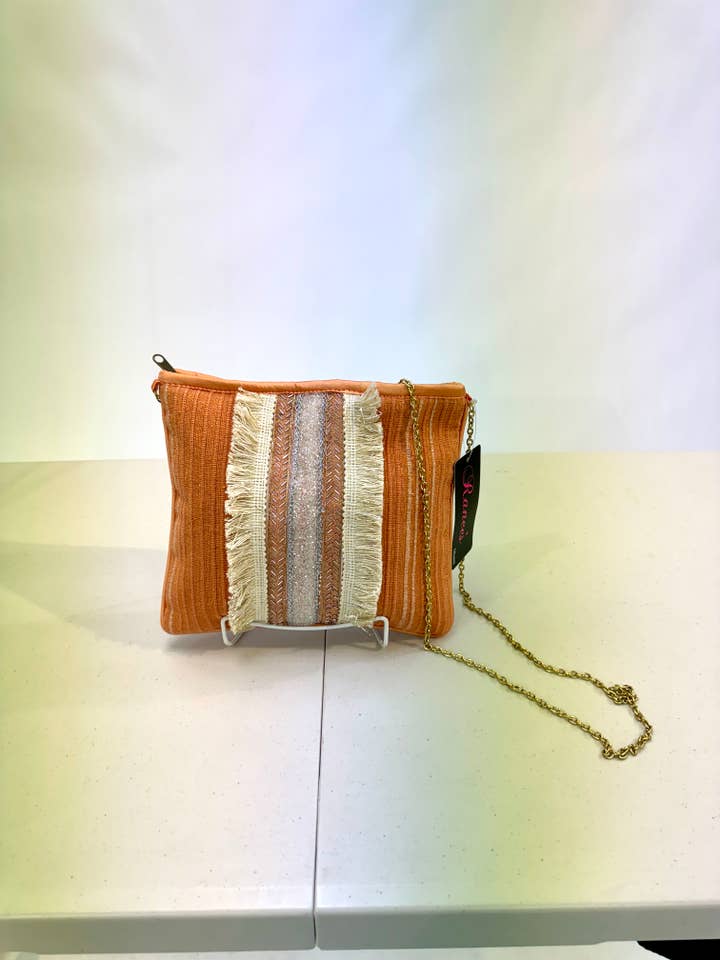 Rusty orange messenger bag for wholesale by Ranee's Accessories