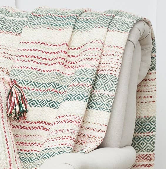 C&F Home - Wholesale Throw Blanket - Christmas Cozy Nordic Red/Green Throw Blanket1