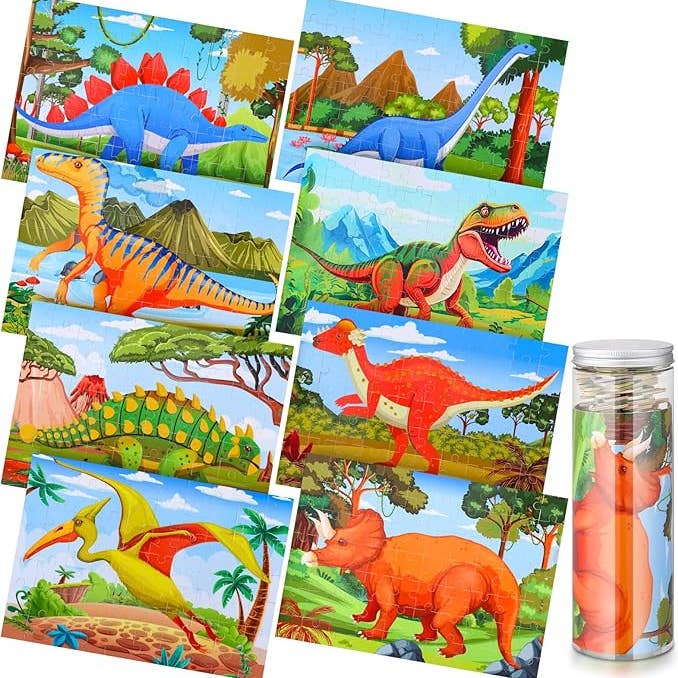 13.8" x 9.8" Wooden Dinosaur Jigsaw Puzzle for wholesale by Crover