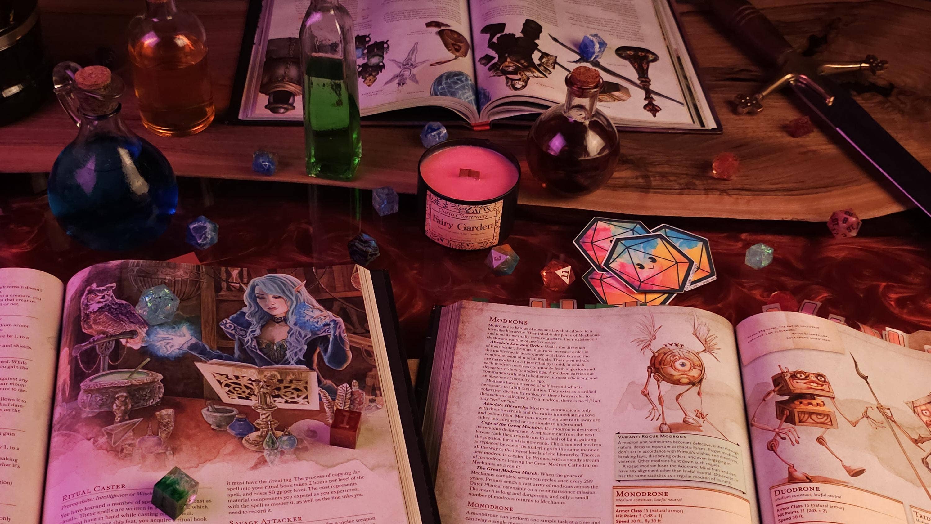 Curio Constructs - Wholesale Jar/Filled Candle - Fairy Garden | Fantasy Soy Wax Wood Wick Candle1