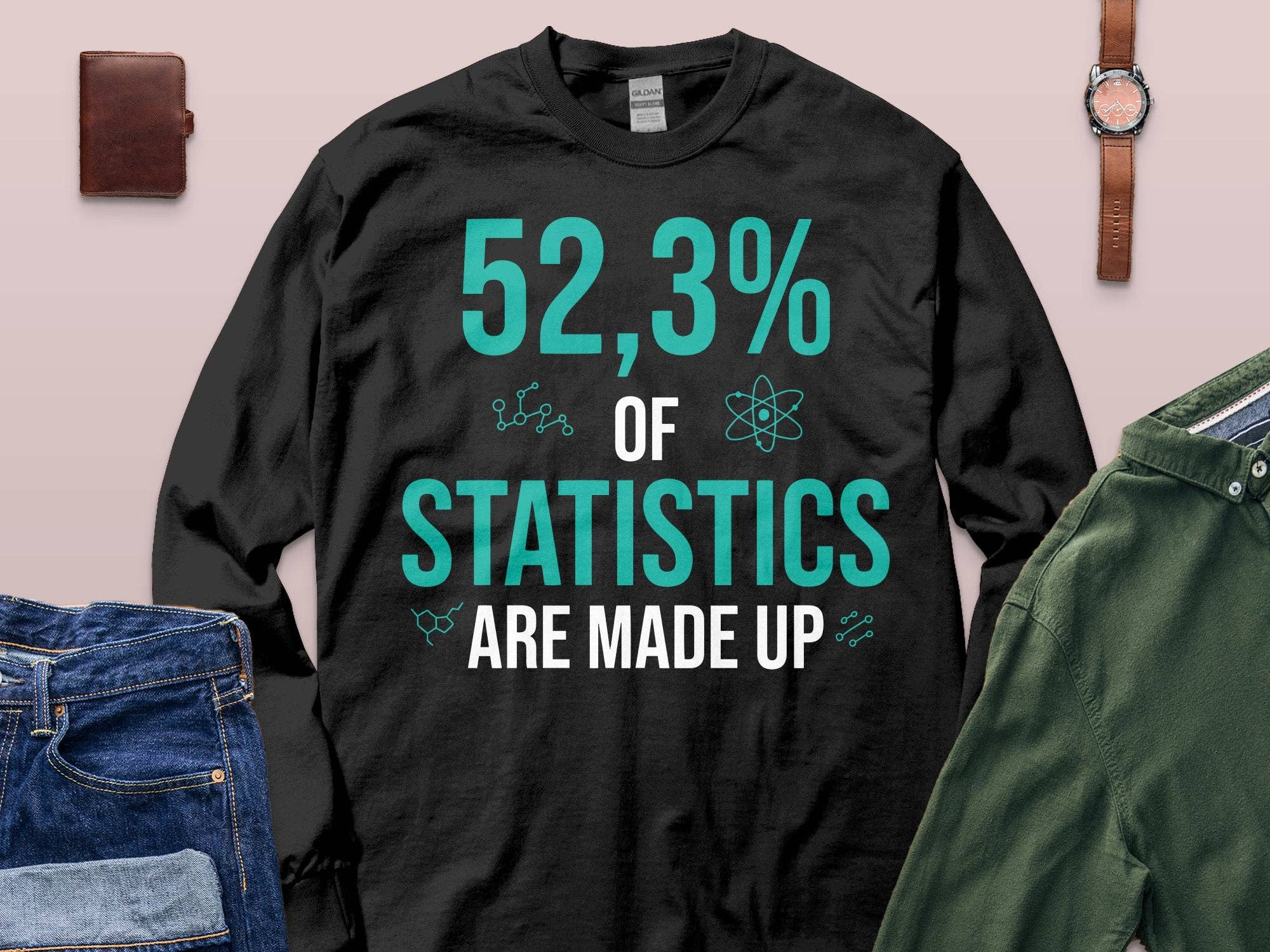 FreakyTeeFactory - Wholesale Screen Printed T-Shirt - Unisex - Unisex Statistics T-Shirt for Data Scientists, Math Geeks Tee, Funny Science Nerdy Shirt, Casual Teacher Apparel, Gift Idea17