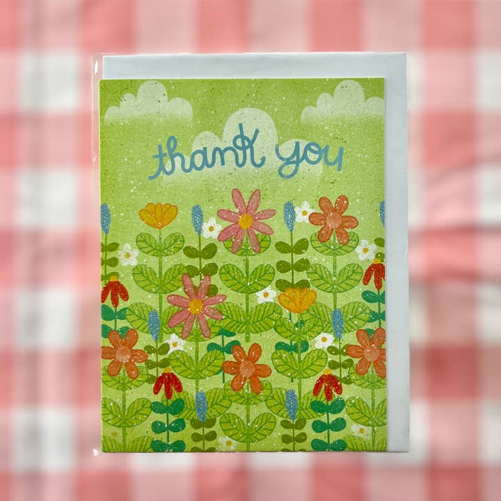 Thank You Flower Garden Card for wholesale by club daydream