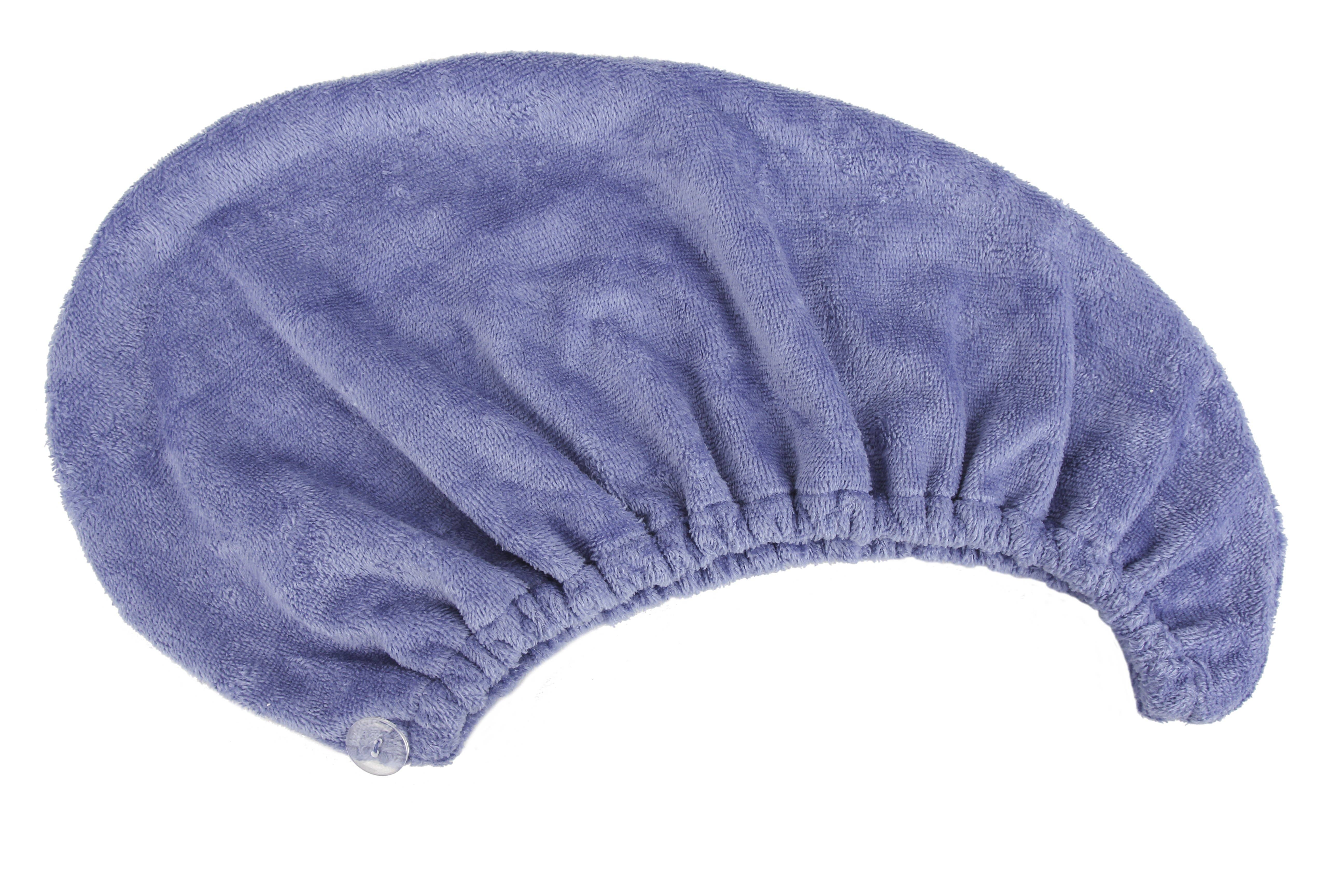 Everplush - Vendita all'ingrosso Asciugamani da bagno - Set di fascia da bagno extra peluche+turbante per capelli - blu pervinca8
