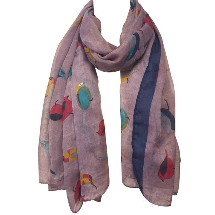 Wrapables.com - Wholesale Scarf - Women's - Wrapables Soft Viscose Bird Print Multi-Style Scarf22