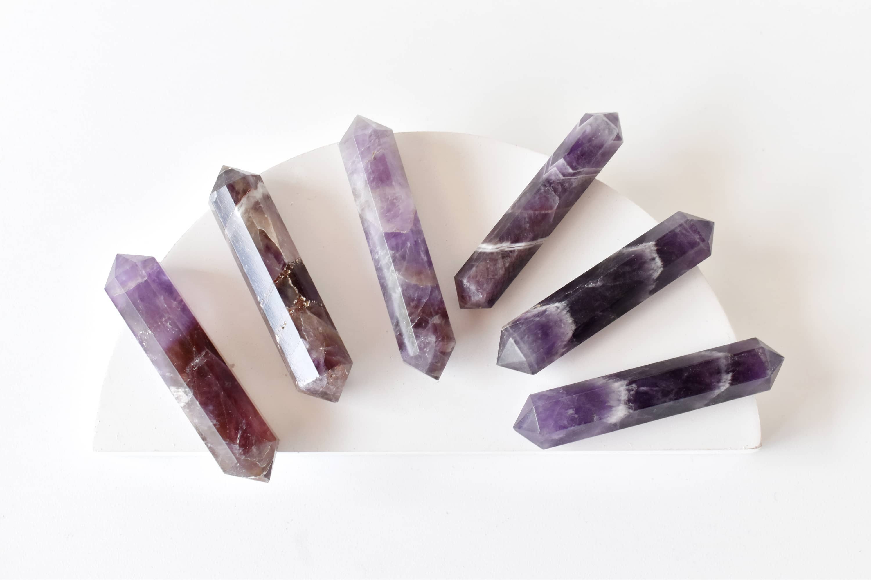 Soothing Crystals - Wholesale Spiritual Stone/Crystal - Crystal Points | Amethyst | Double Point Crystal Pencils1