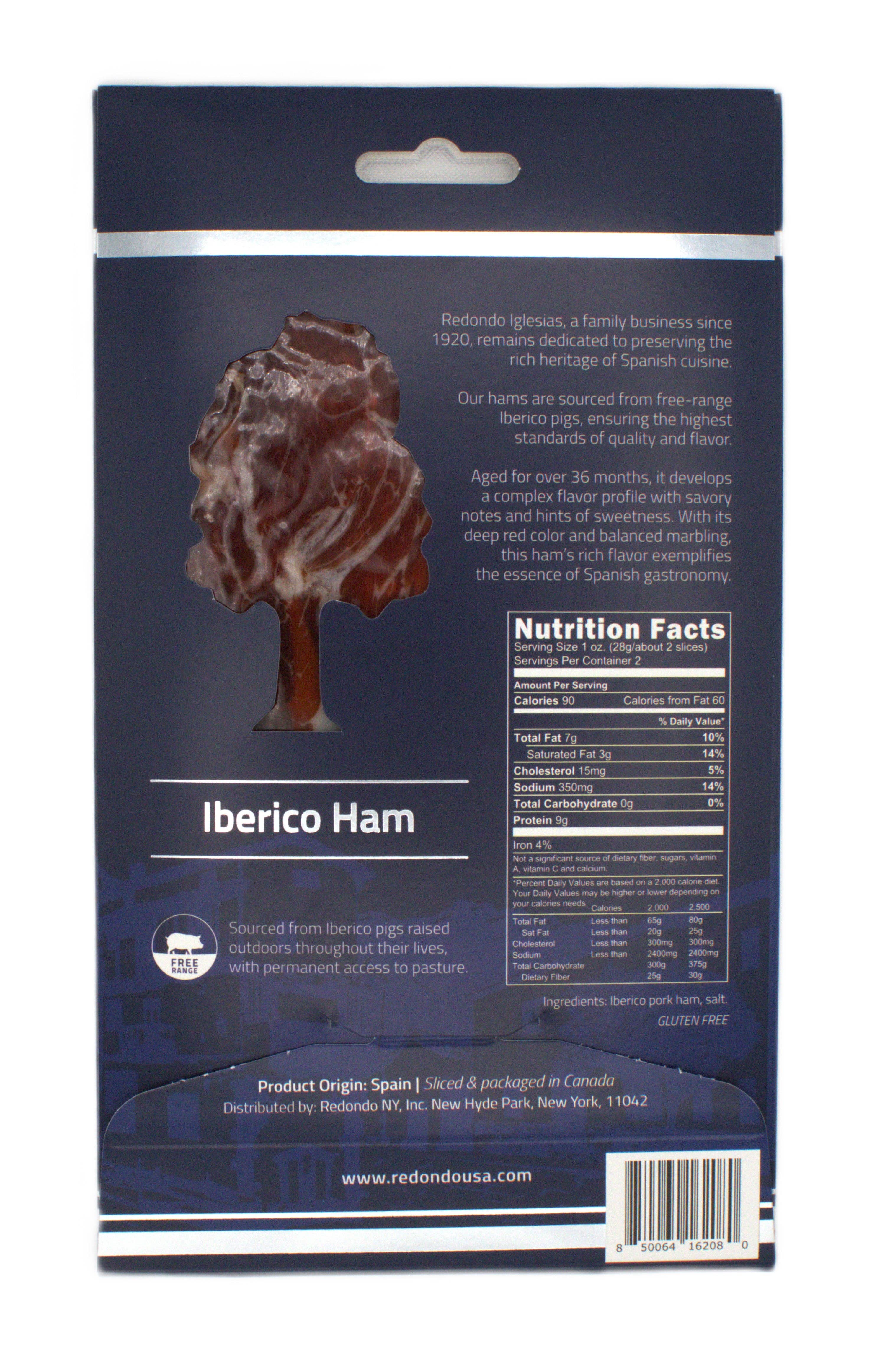 Redondo Iglesias - Wholesale Ham - Iberico Ham Grain-Fed  36 months aged - Sliced 2oz2