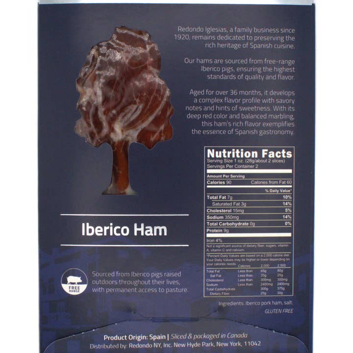 Redondo Iglesias - Wholesale Ham - Iberico Ham Grain-Fed 36 months aged - Sliced 2oz2