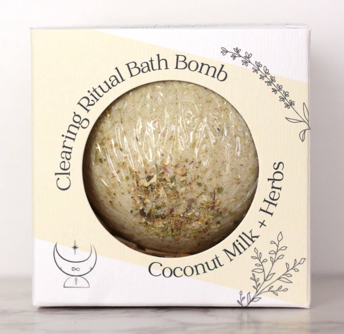 Red Cat Apothecary - Wholesale Bath Bomb/Fizz - Clearing Ritual Bath Bomb | Milk + Herbs Natural Luxury