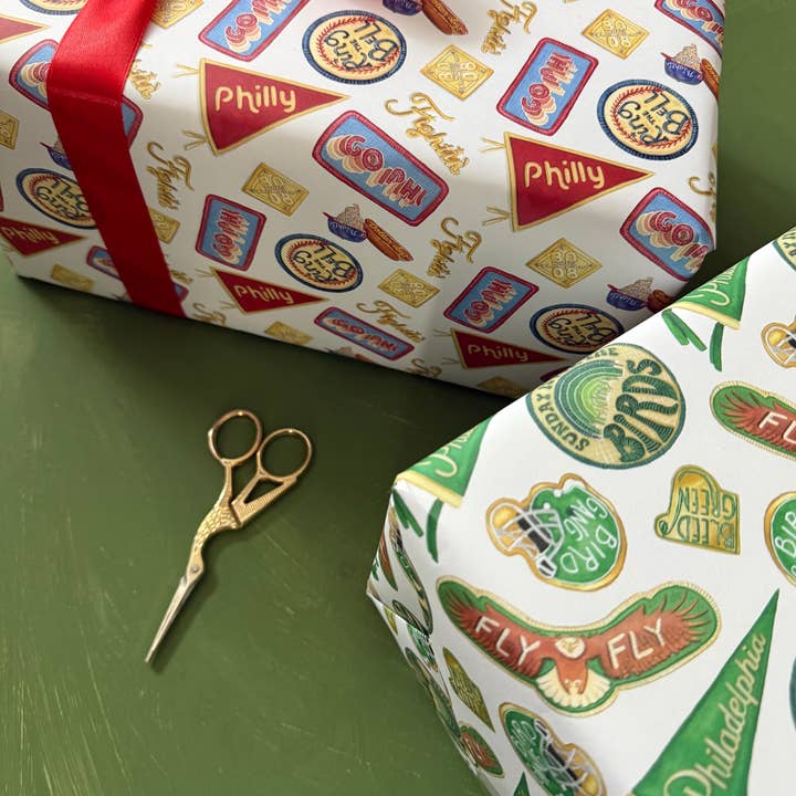 Meadowbrook Lane - Wholesale Wrapping Paper Roll - Philly Football Fan Wrapping Paper9
