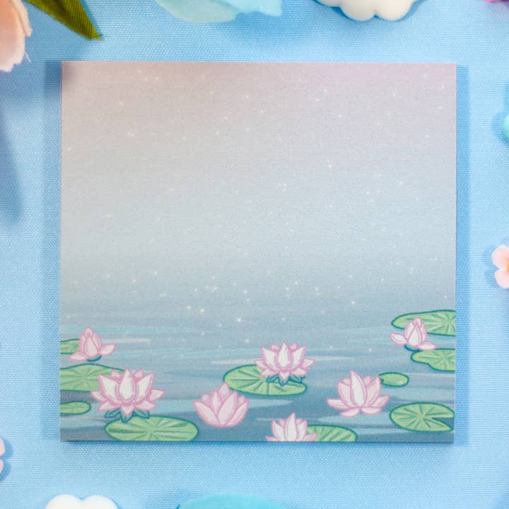 Lotus Pond Sticky Notes for wholesale by Unicorn Eclipse