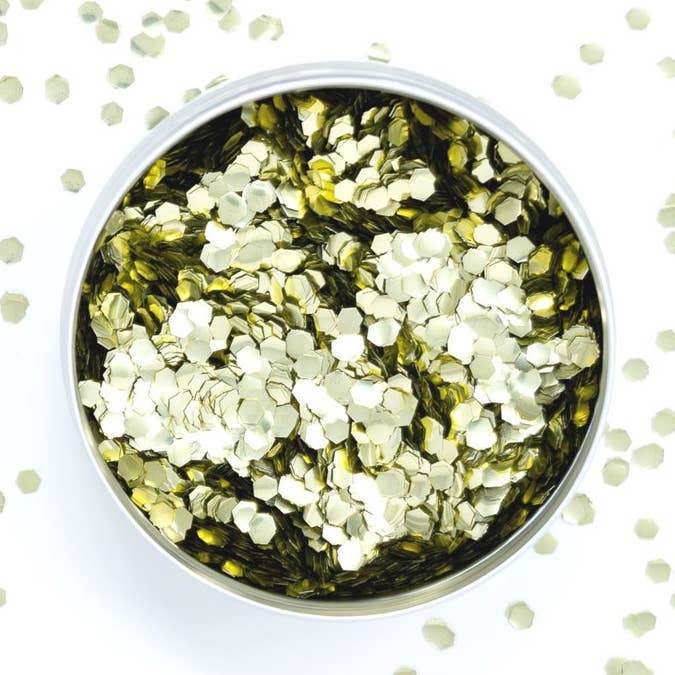 Forget Me Not oils Europe - Wholesale Body glitter/shimmer - Gold Chunky Glitter0