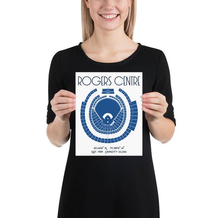 Stadium Prints by BTB - Wholesale Poster - Toronto Blue Jays Rogers Centre Stadium Poster Print7