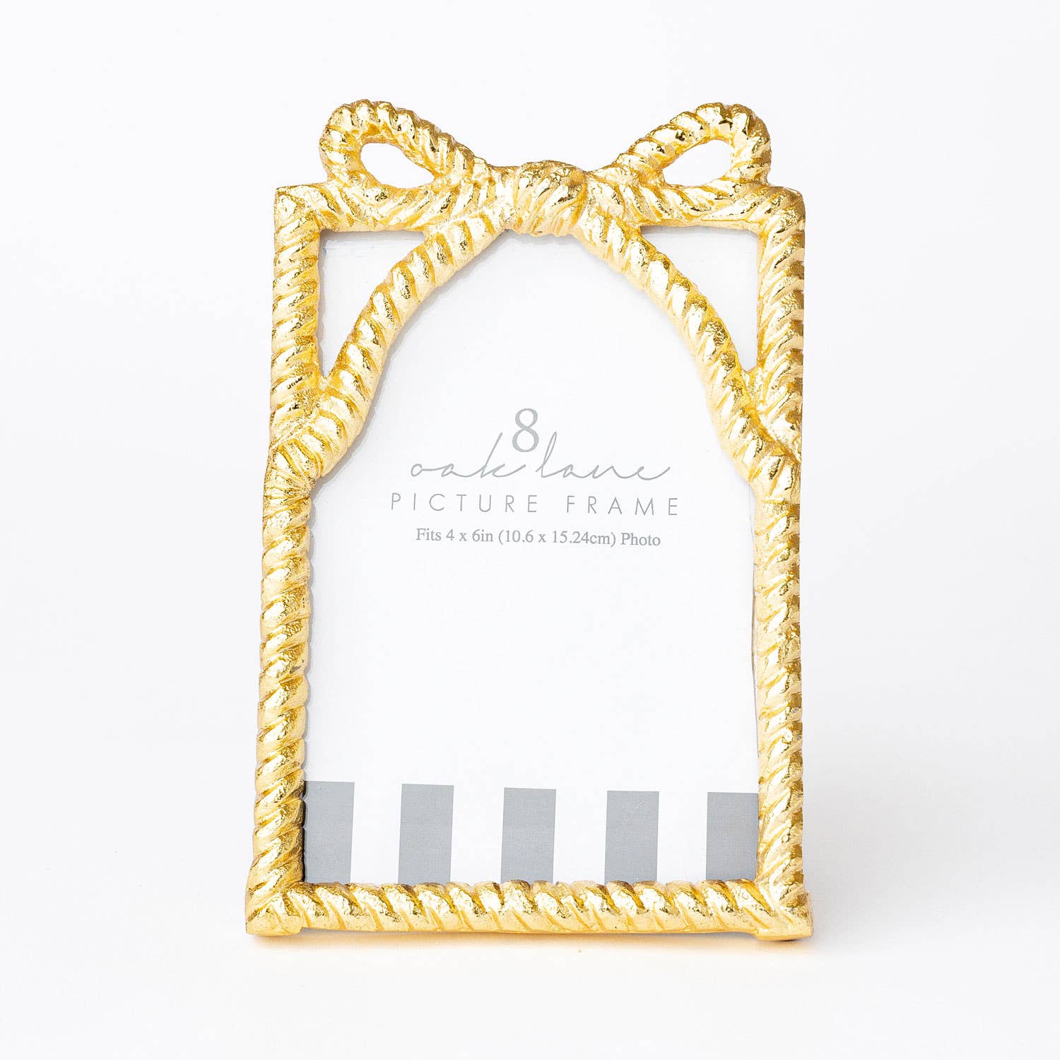 8 Oak Lane - Wholesale Picture Frame - Gold Bow 4x6 Picture Frame1