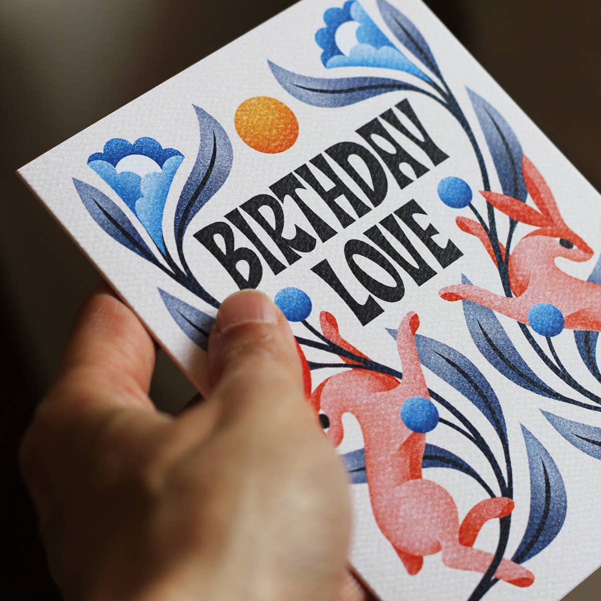 Julie Solvstrom Illustration - Wholesale Birthday Card - Birthday Love Greeting Card | Happy Birthday Card | Rabbits3