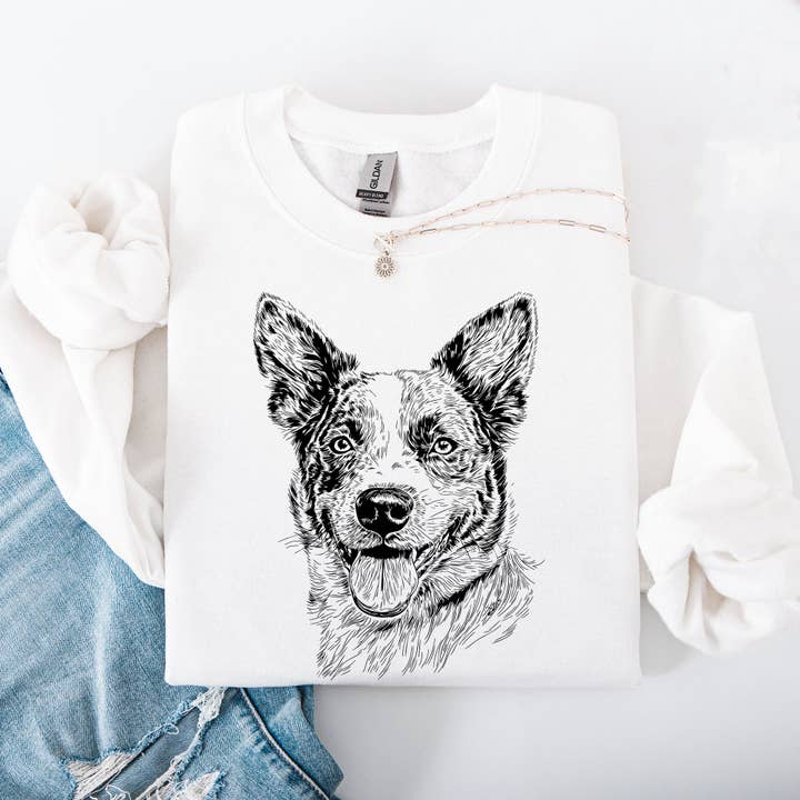 Refinery Number One LLC - Wholesale Graphic Sweatshirt - Unisex - Australian Cattle, Blue Heeler, Pet, Dog Breed Sweatshirt