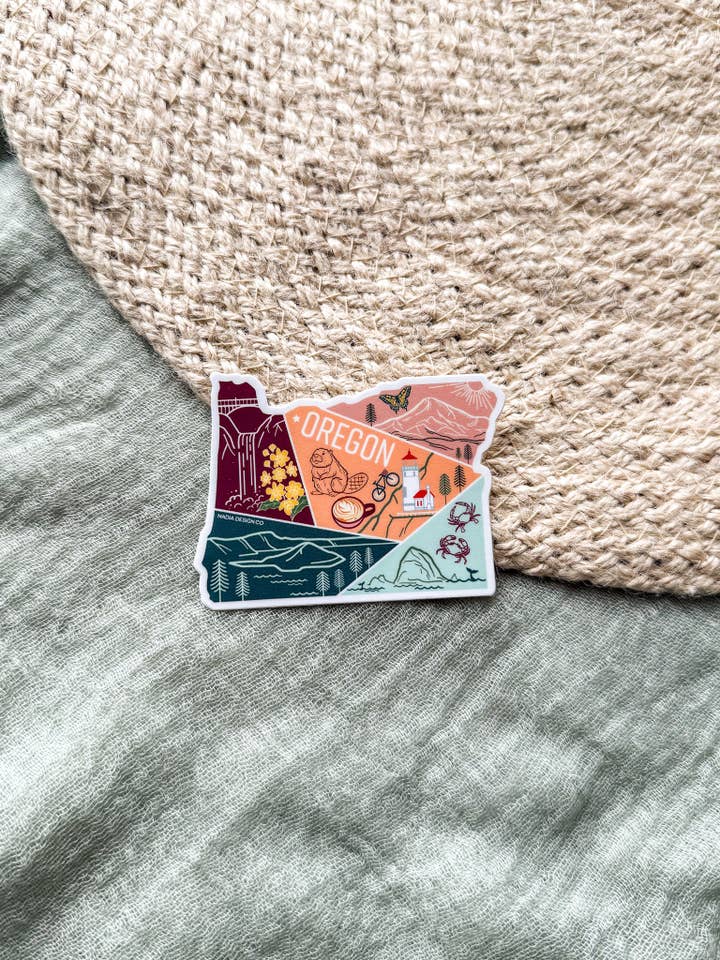 Oregon Sticker for wholesale by Nadia Design Co