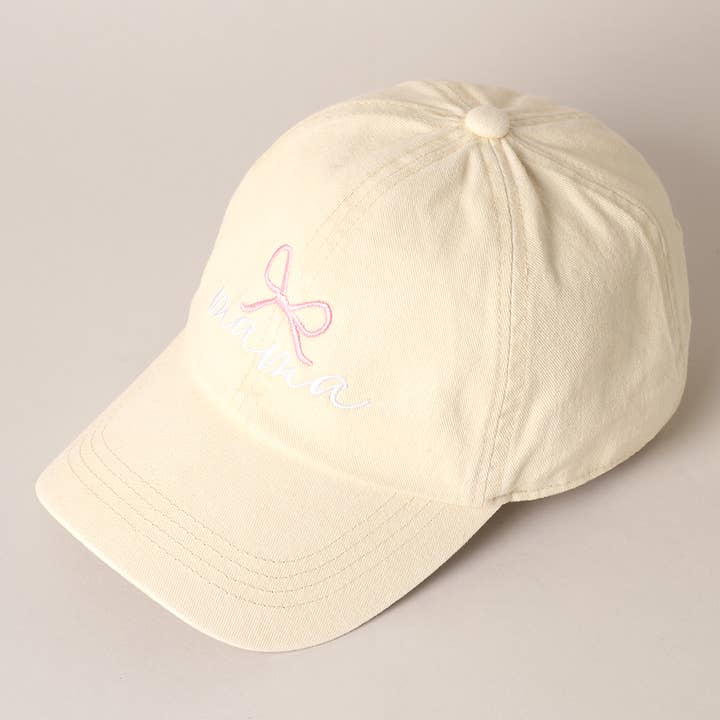 Fashion City – Engroshandel Baseballkasket - Dame – Mama Letter Bow på top broderet baseballkasket9