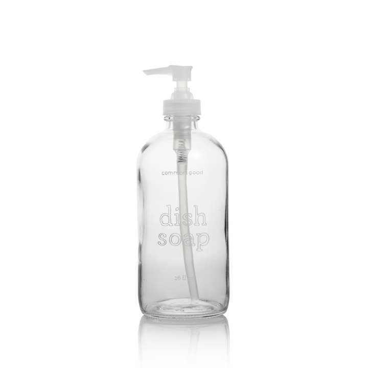 Common Good - Vendita all'ingrosso Detersivo per i piatti - Sapone per piatti, bottiglia di vetro vuota, 16 oz