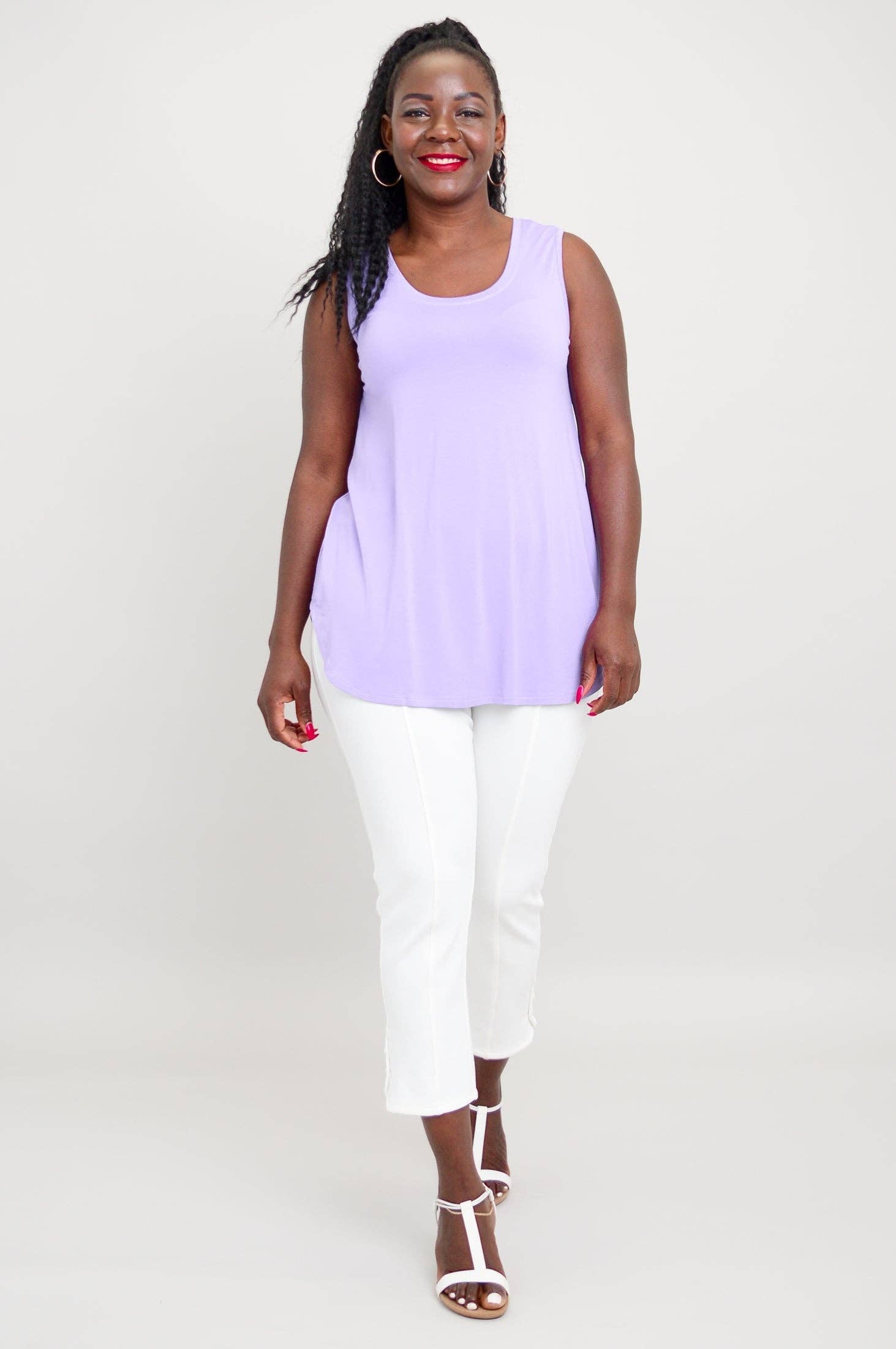 Blue Sky Clothing Co LLC - Vendita all'ingrosso Tunica - Donna - Jazz Tank, lavanda, bambù3