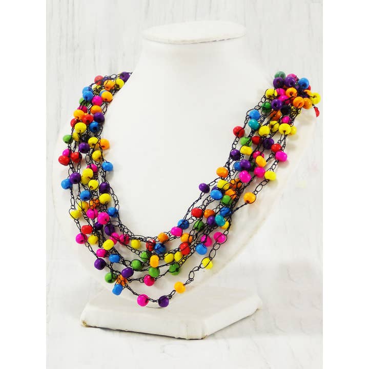 Ninolia – wholesale Stora halsband – Rainbow Statement Färgglada Halsband Halsband Sommar smycken miljövänliga gåvor