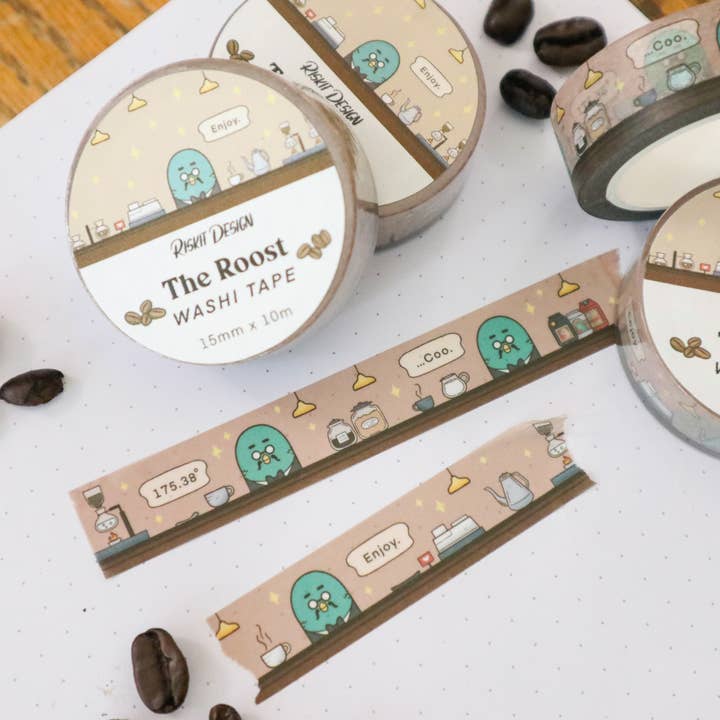 The Roost Washi Tape for wholesale by Riskit Design