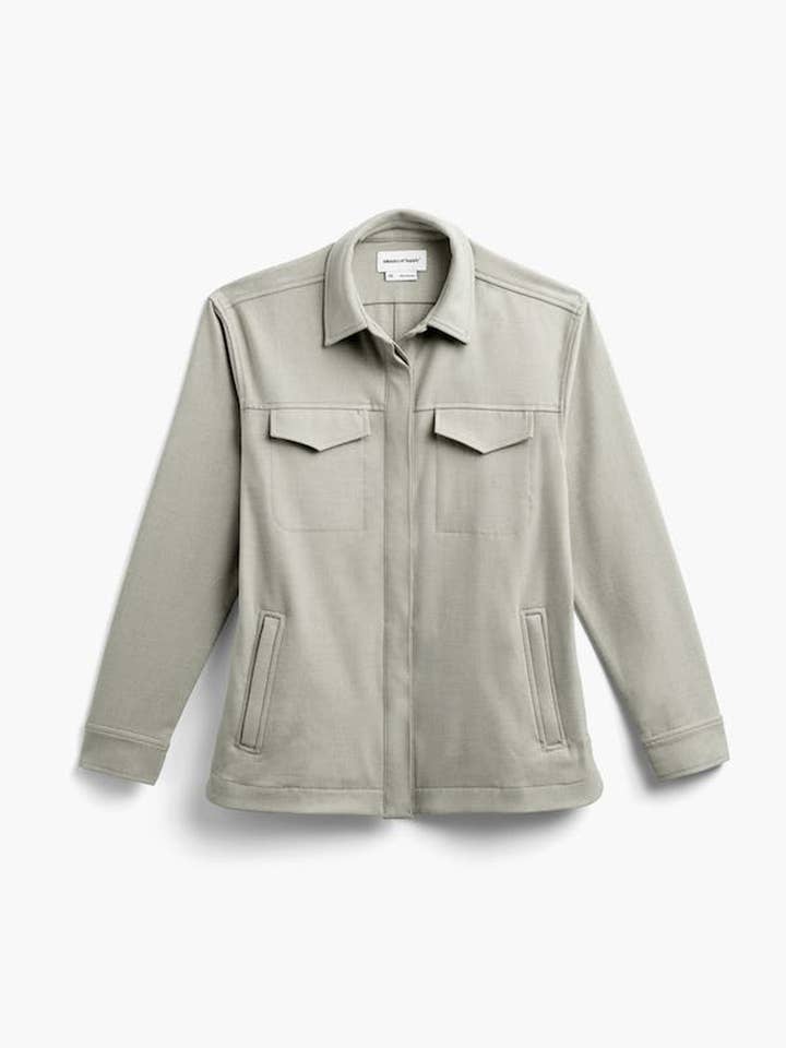 Women's Fusion Overshirt - Taupe for wholesale by Ministry Of Supply
