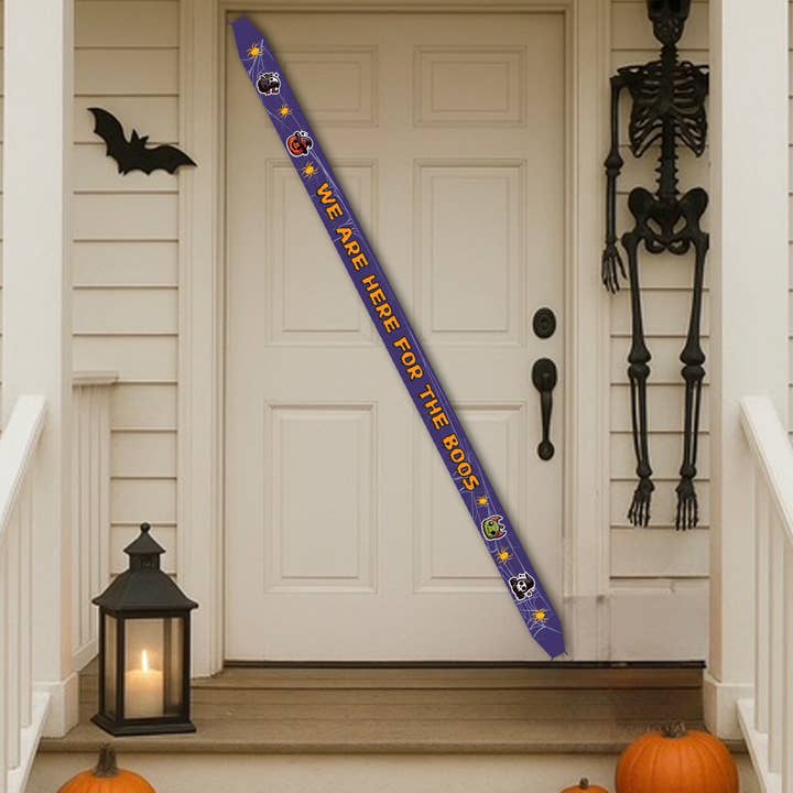 Halloween Door Banner "We are here for the Boos" for wholesale by Fanapeel / Gamefaces