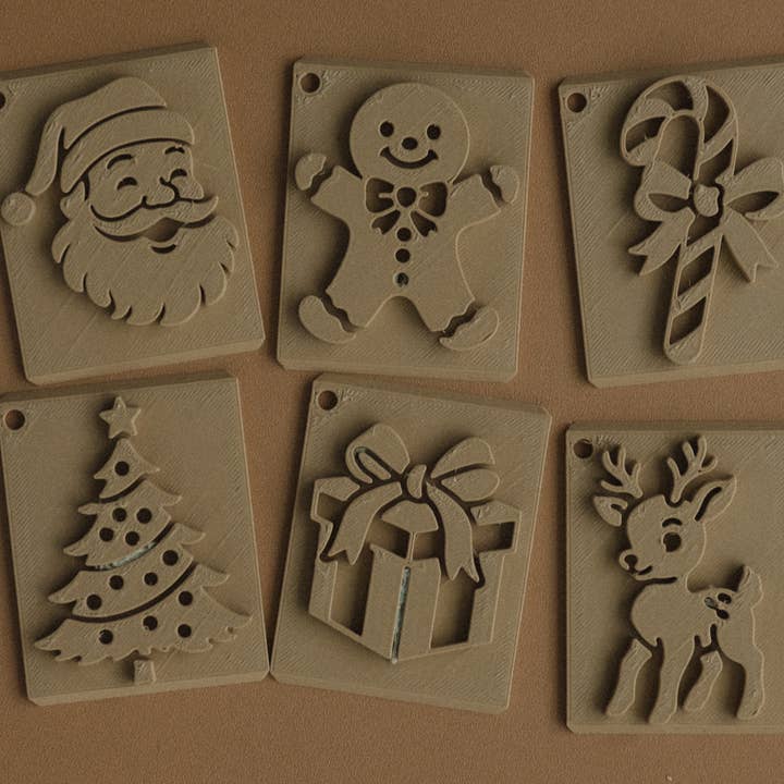 Kinfolk Pantry - Wholesale DIY Craft Kit - Kids - Christmas Eco Stamp Set - Playdough Tool2