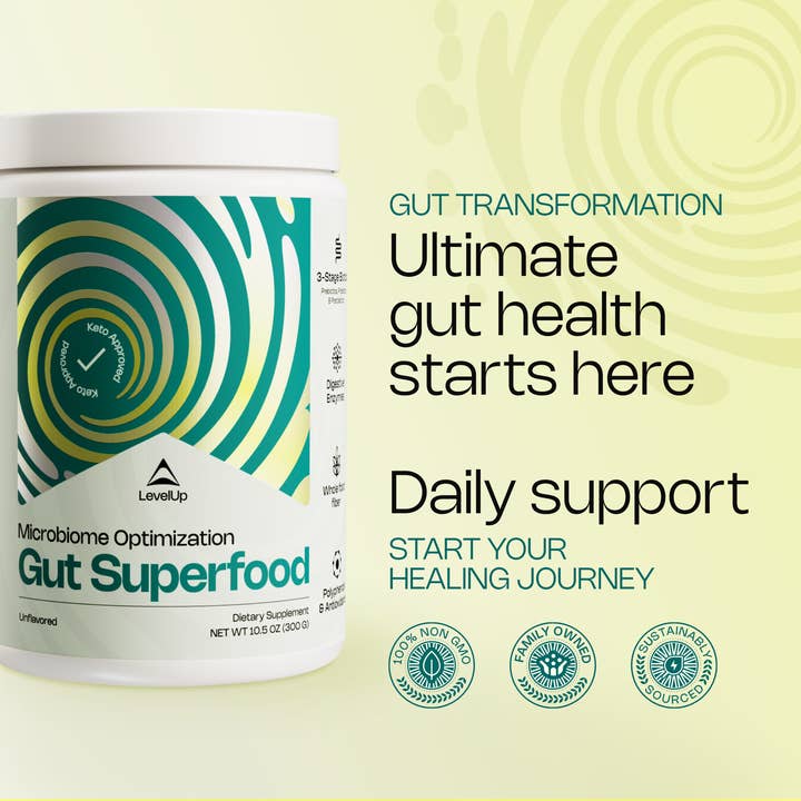 LevelUp – wholesale Oral supplement/vitamin – Gut Superfood, Unflavored